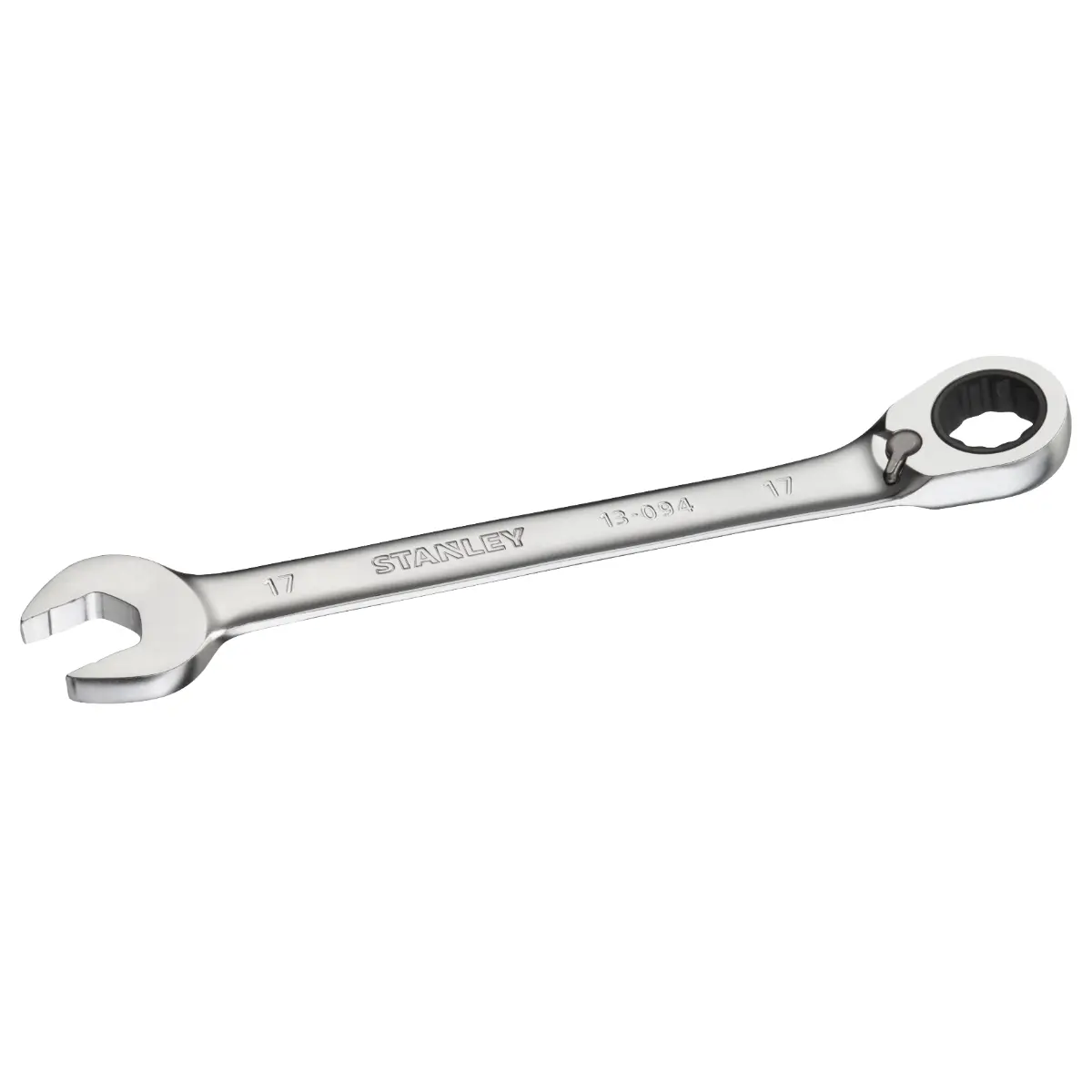 STANLEY FATMAX Ringmaulschlüssel mit Ratsche 17 mm, 72 Zähne, 12-Kant, 15° gekröpft