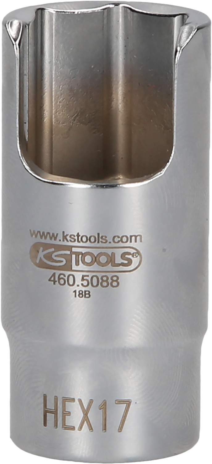 KS Tools 3/8" Spezial-Winkel-Rohrverbinder-Stecknuss, 17 mm