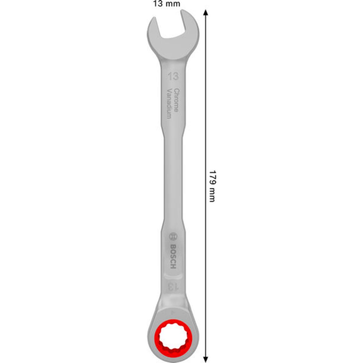Bosch Ratschen-Ring-Maulschlüssel 13 mm
