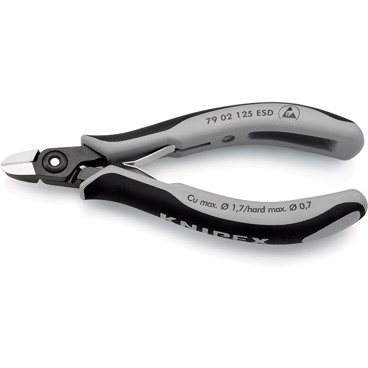 KNIPEX Präzisions-Elektronik-Seitenschneider ESD mit sehr kleiner Facette