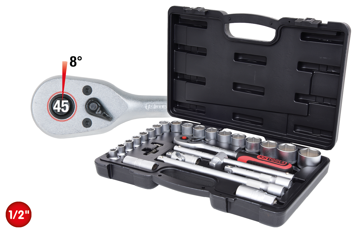 KS Tools 1/2" Steckschlüssel-Satz, 28-tlg