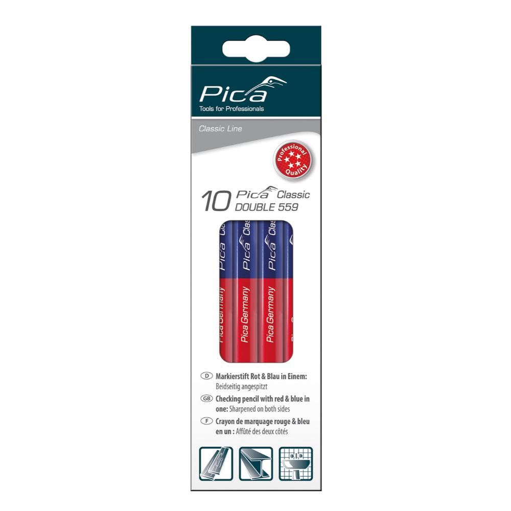 Pica DOUBLE blau/rot, 17,5cm