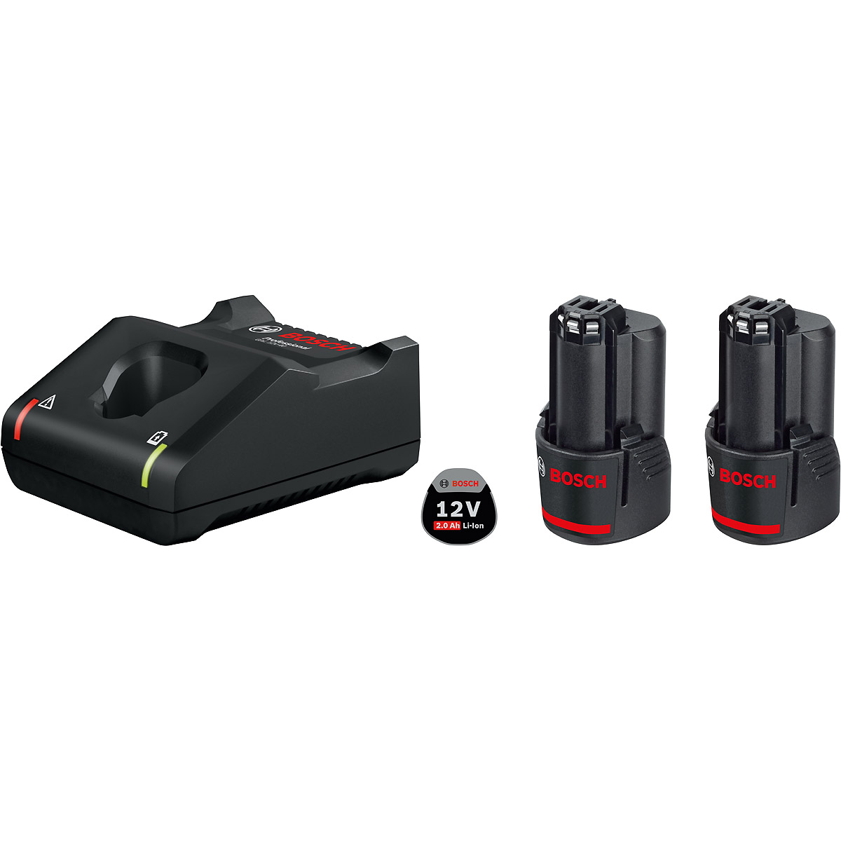 Bosch Akku Starter-Set: 2 x GBA 12 Volt, 2.0 Ah und GAL 12V-40