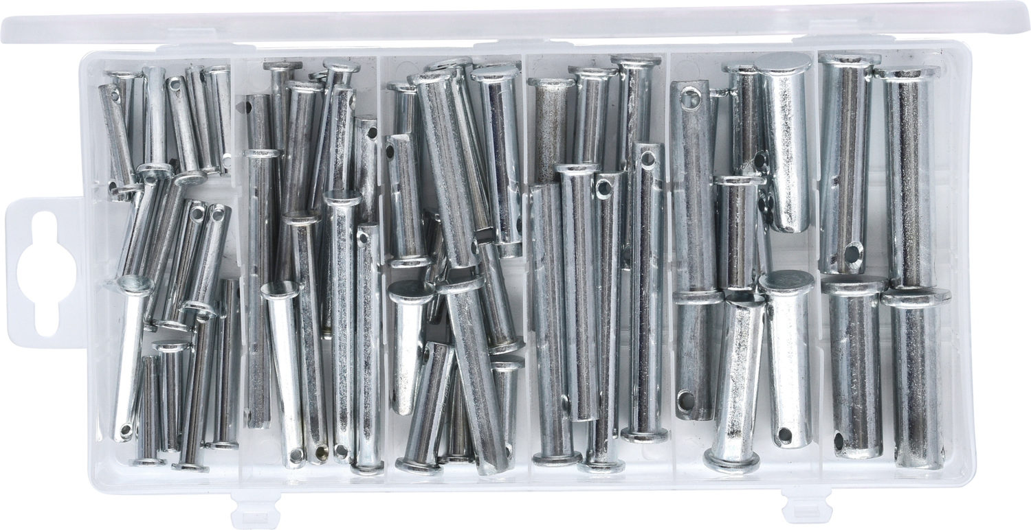 KS Tools Sortiment Sicherungsbolzen, Ø 5-12mm, 21 Größen, 60-tlg