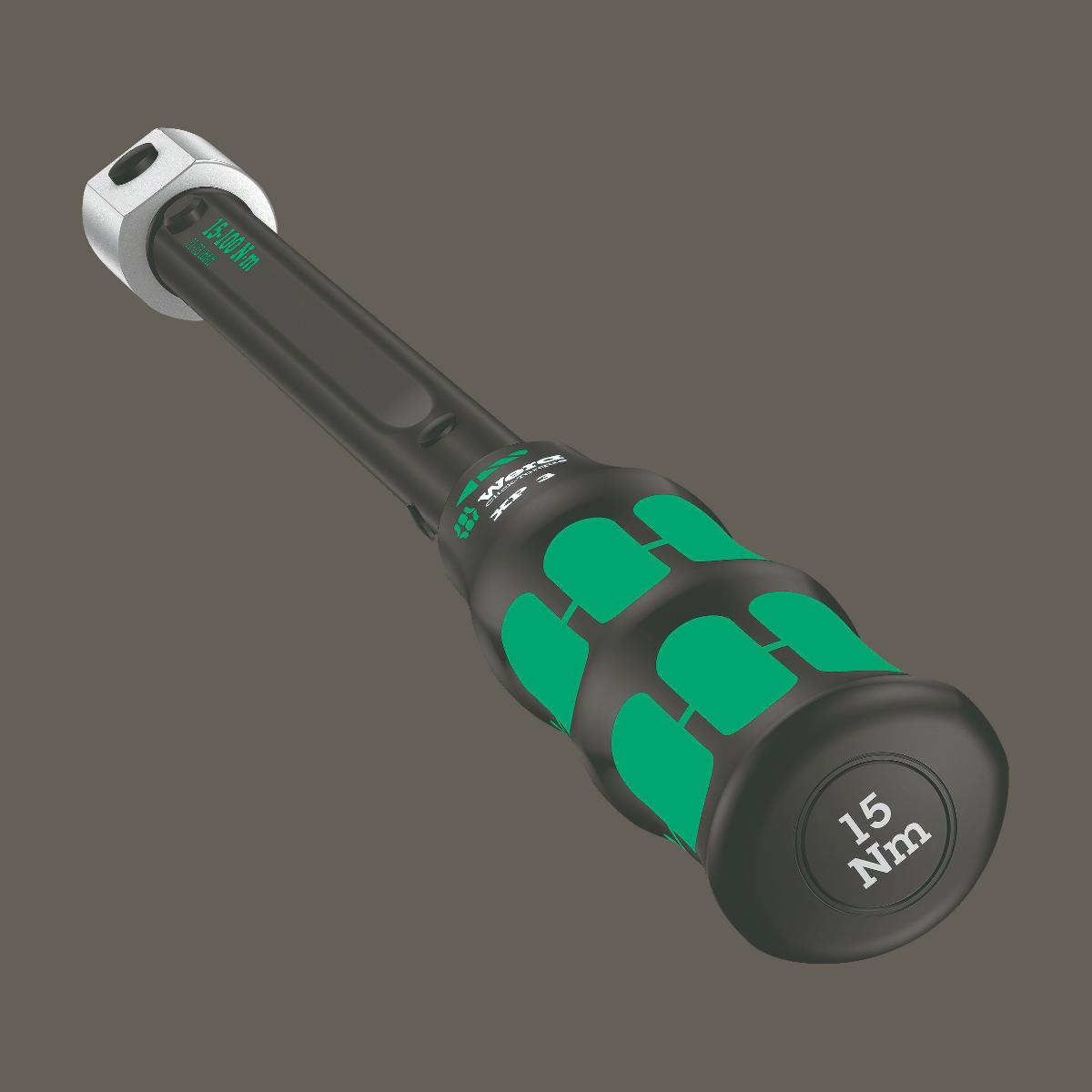 Wera Click-Torque XP 3 Voreingestellter, einstellbarer Drehmomentschlüssel für Einsteckwerkzeuge, 15
