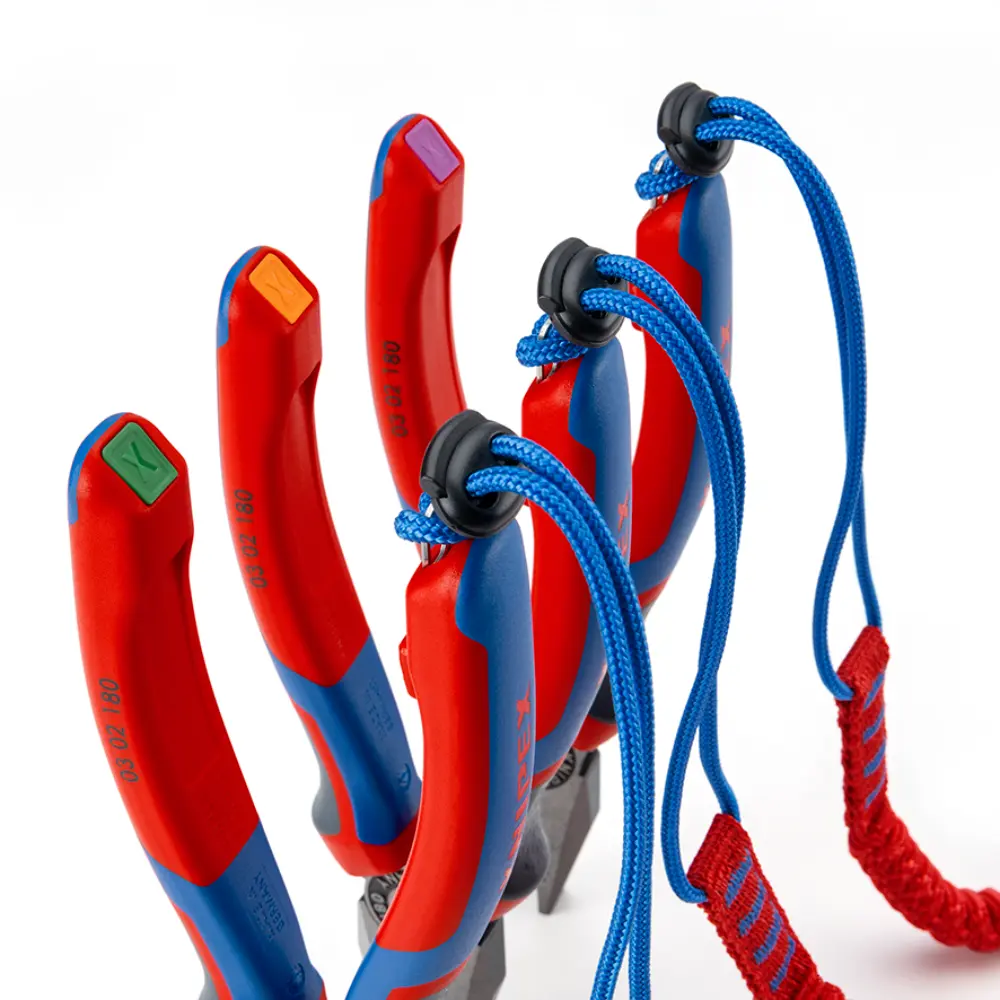 KNIPEX TetheredTool Clips rot (10 Stück) 30 mm