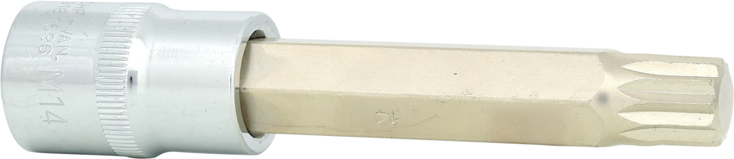 KS Tools 1/2" CHROMEplus Bit-Stecknuss, lang