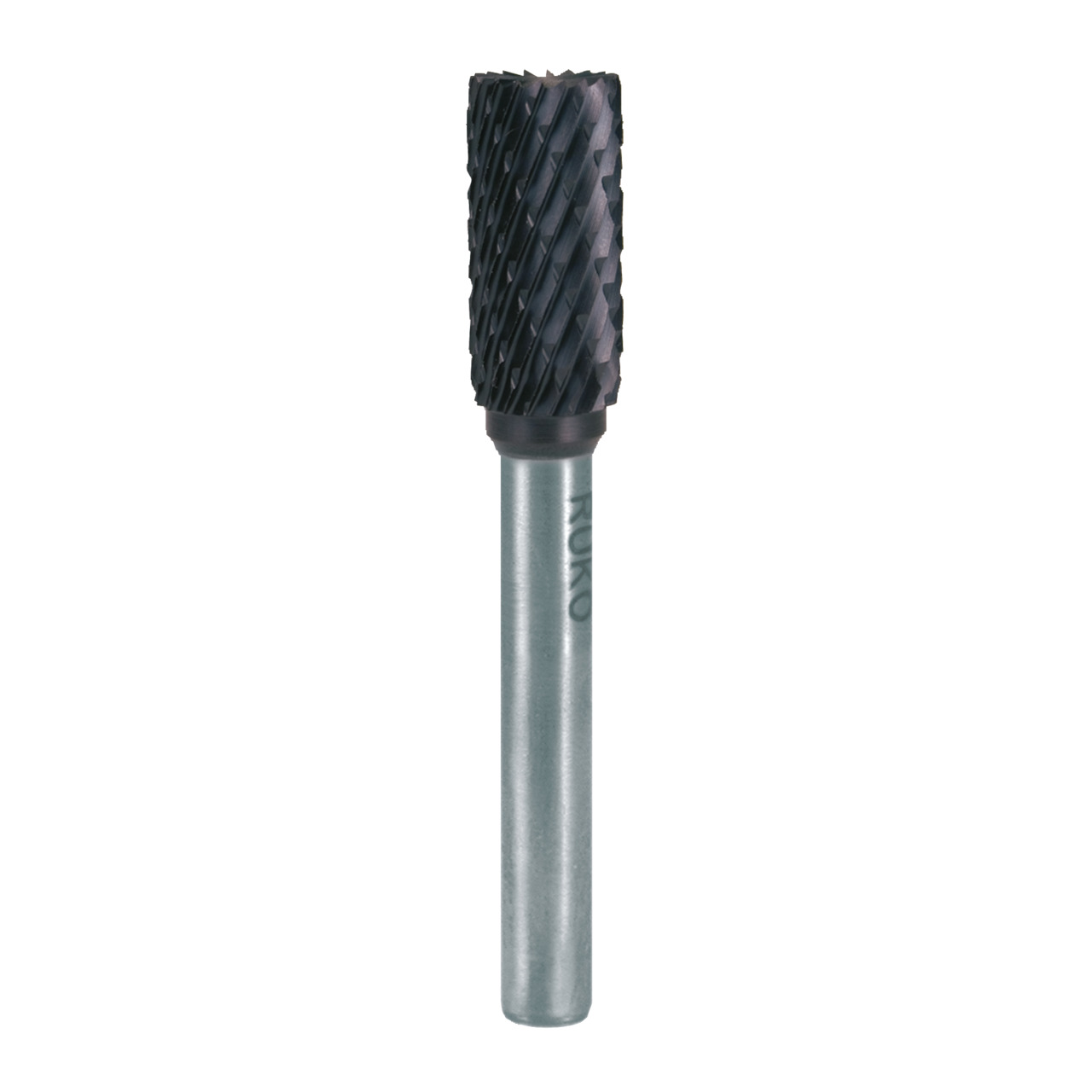 RUKO Hartmetall-Frässtift Form B Zylinder (ZYAS) mit Stirnverzahnung - TiAlN