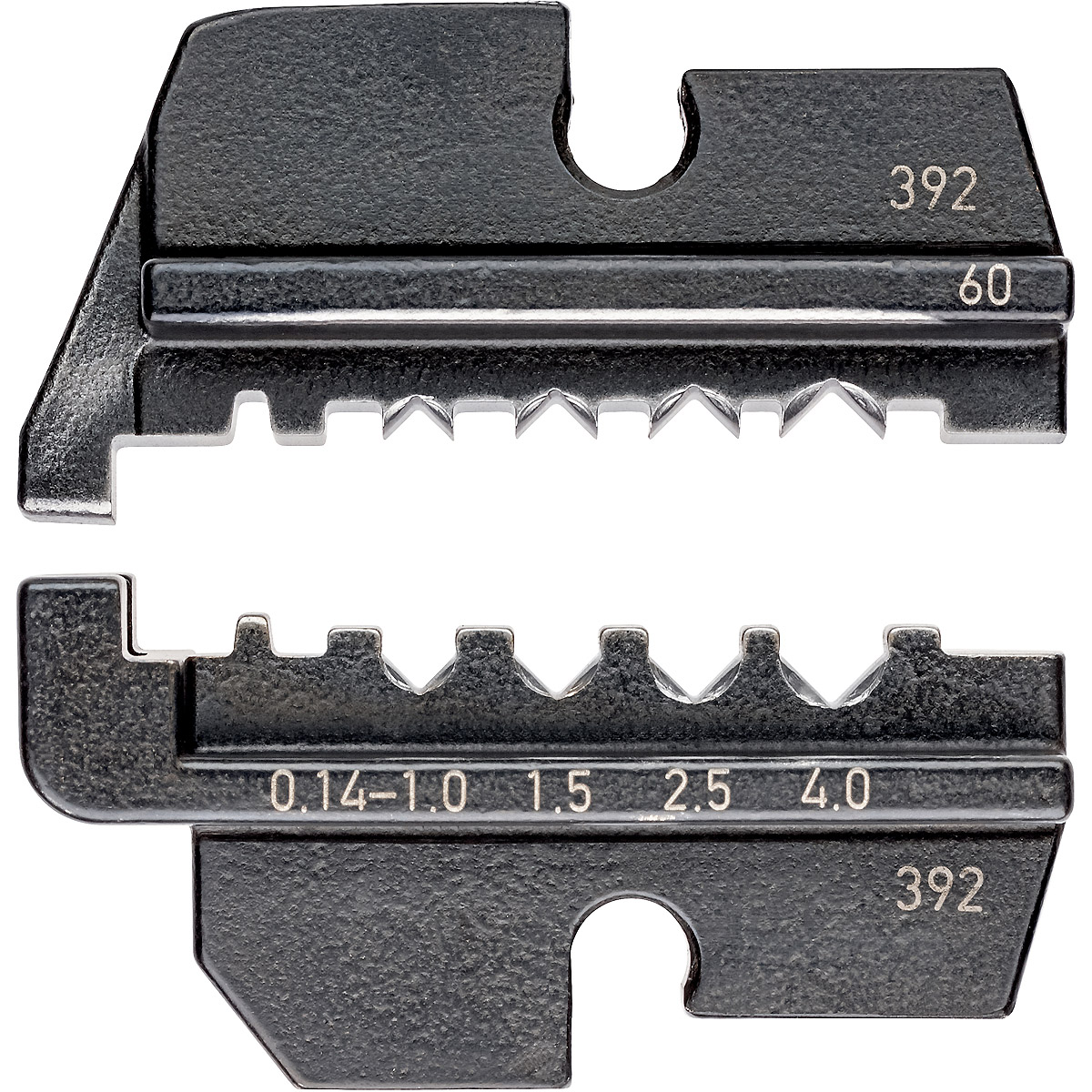 KNIPEX Crimpeinsatz für gedrehte Kontakte (HTS + Harting) 80 mm