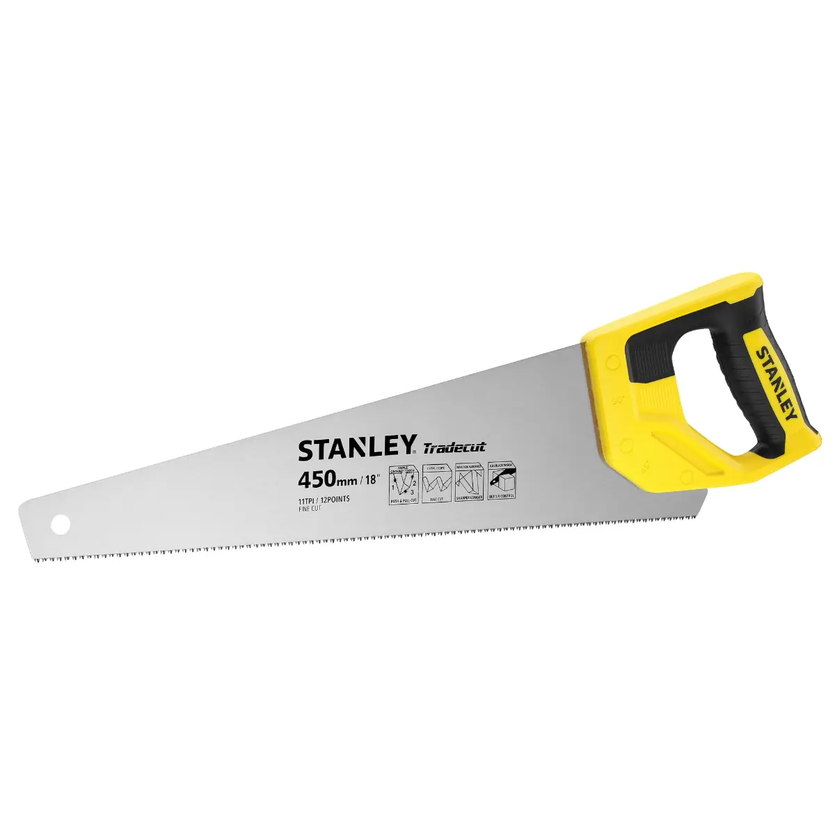 STANLEY Tradecut Holzsäge 18 Zoll / 450 mm 11 TPI