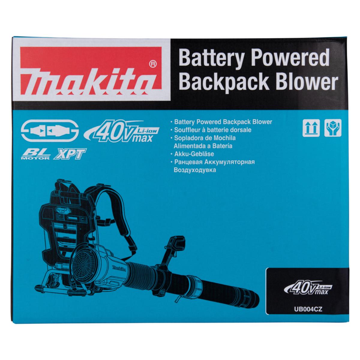 Makita Akku-Rucksackgebläse PDC-Connector - 0-19,7 m³/min - 0-76,3 m/s - UB004CZ