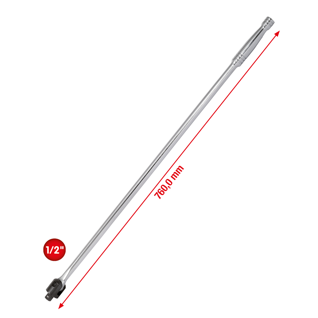 KS Tools 1/2" CHROMEplus Gelenk-Steckgriff