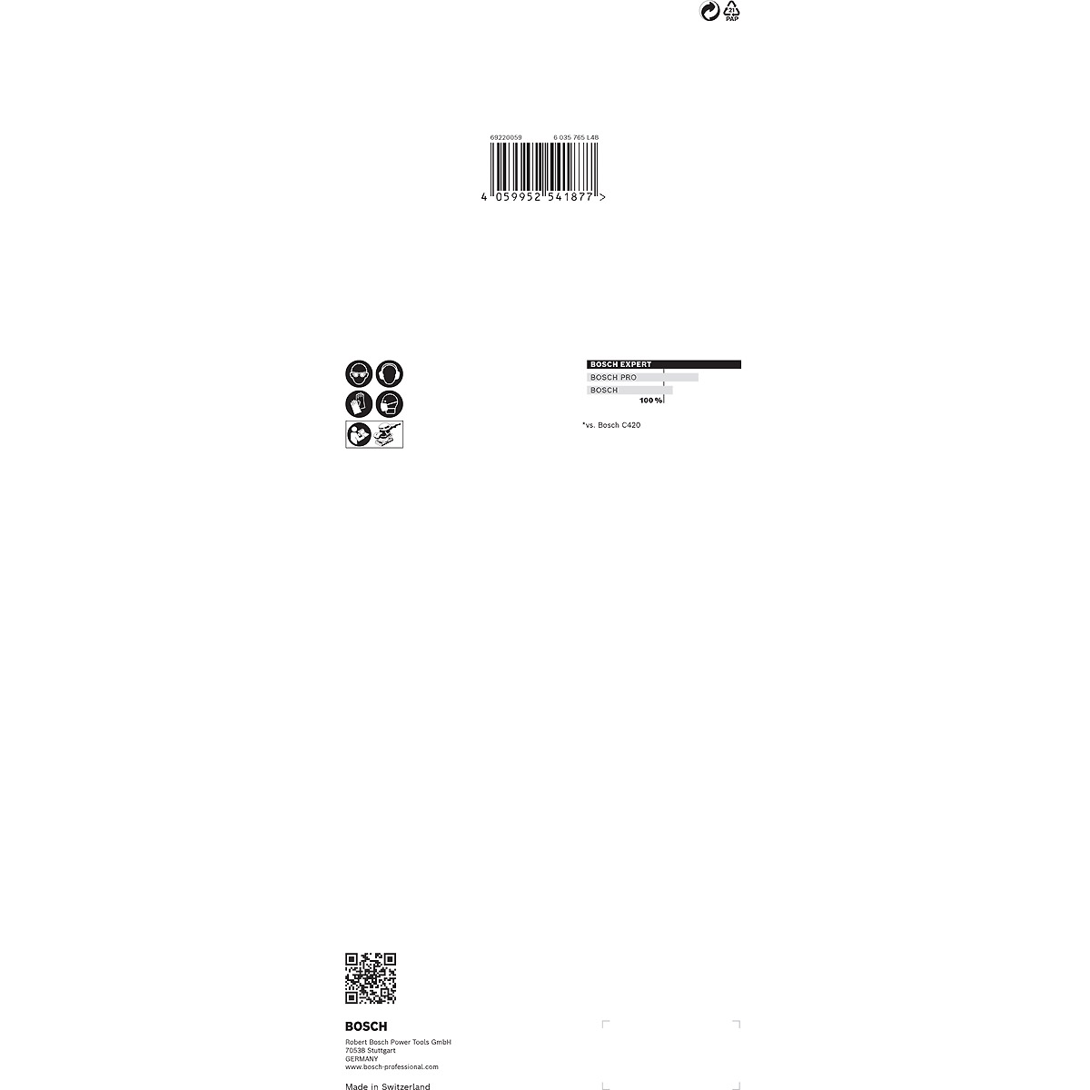 Bosch EXPERT C470 Schleifpapier mit 14 Löchern für Schwingschleifer