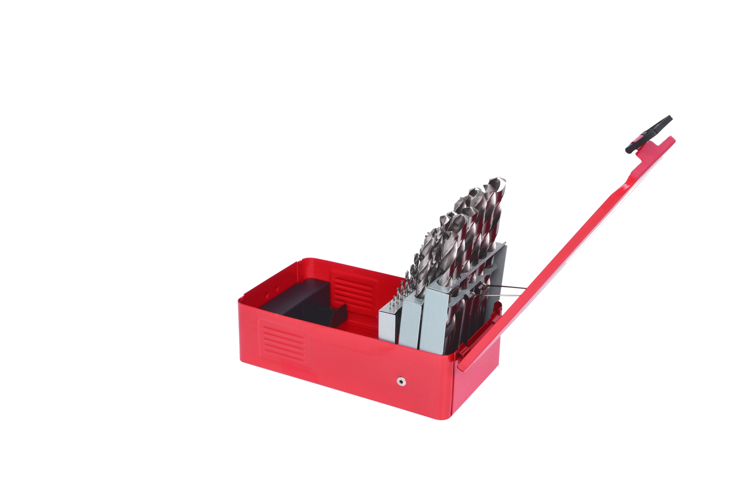 KS Tools HSS-G Spiralbohrer-Satz, Stahlblechkassette, 25-tlg 1-13mm