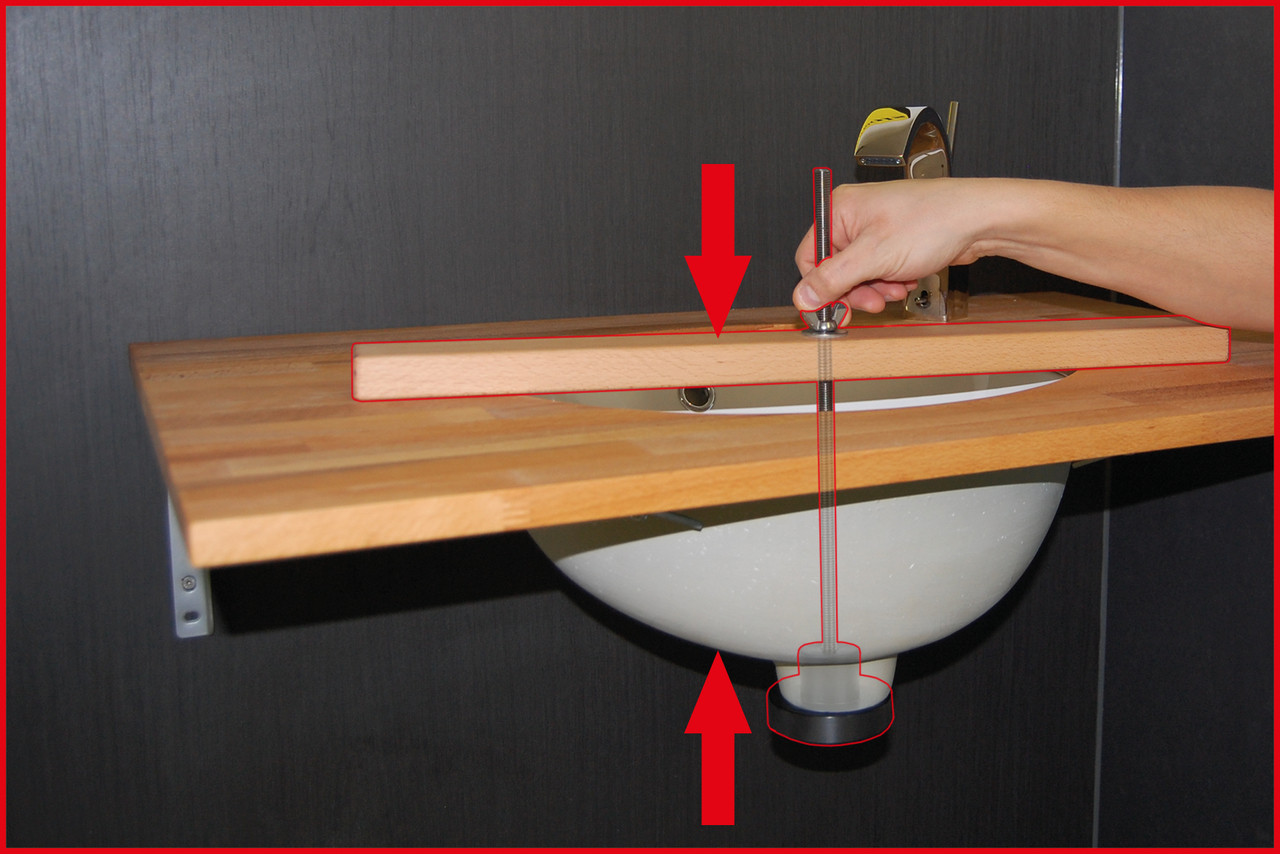 KS Tools Ein-Mann-Waschbecken-Montage-Satz, 2-tlg