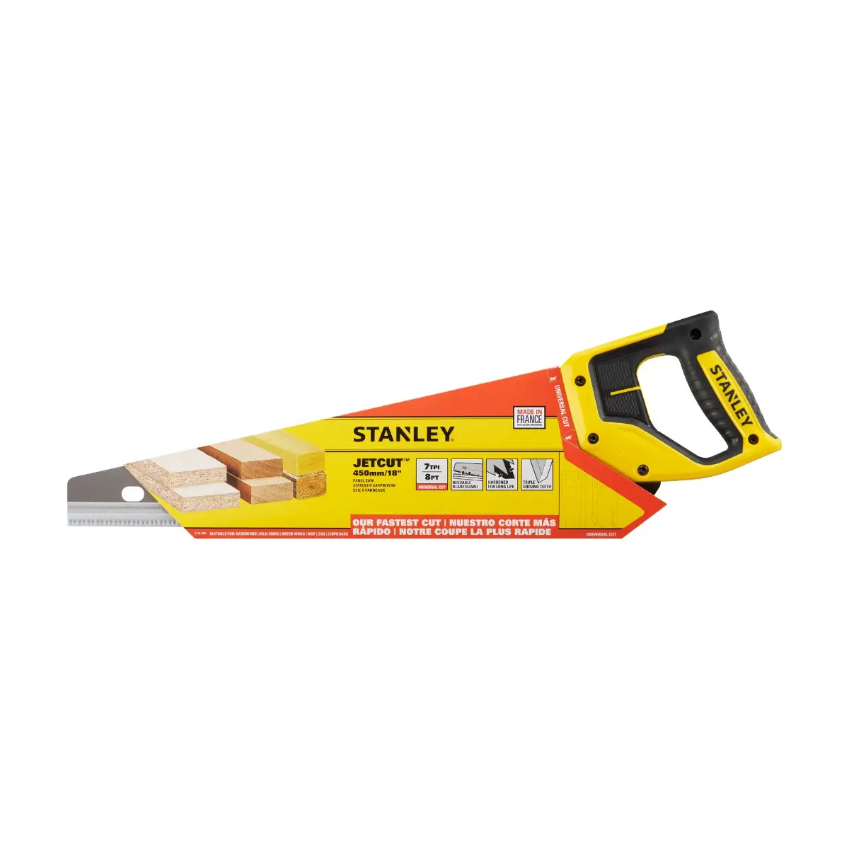 STANLEY JETCUT Handsäge 450mm 7TPI