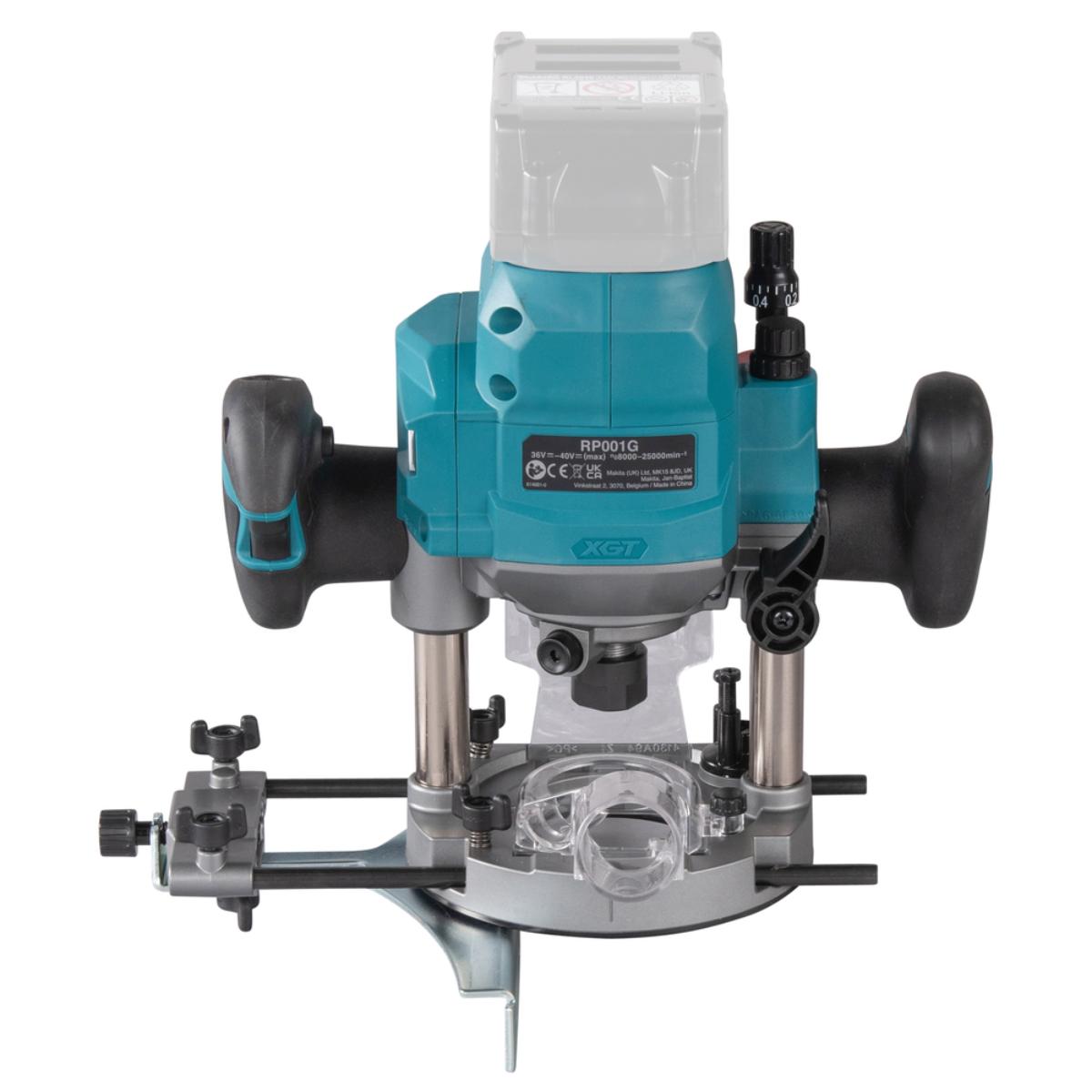 Makita Akku-Oberfräse XGT - 40V max. 12 mm - 8.000-25.000 U/min - RP001GZ