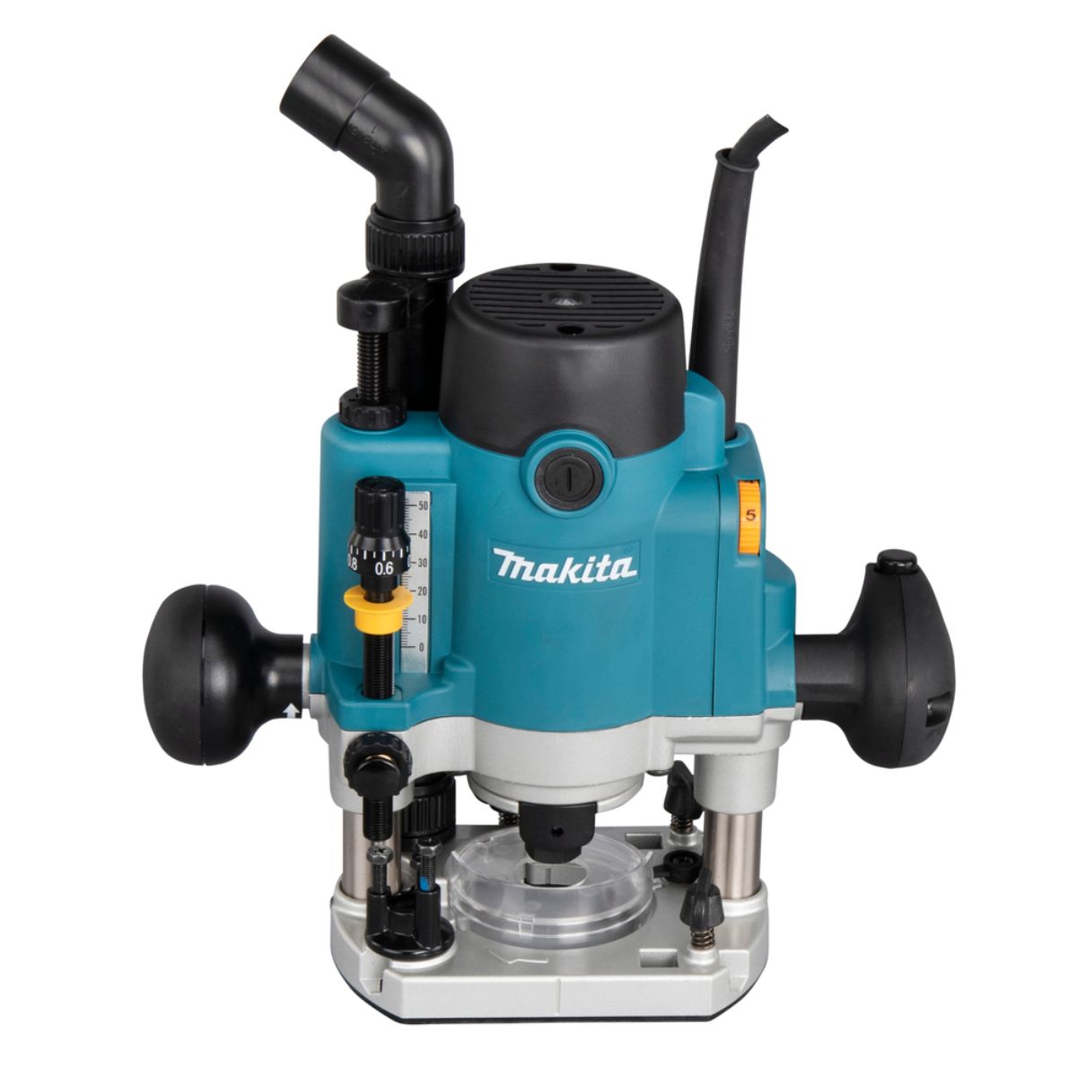 Makita Oberfräse 1.100 W inkl. D-53556 12-teiligem Fräser-Set im MAKPAC RP1111CJFA