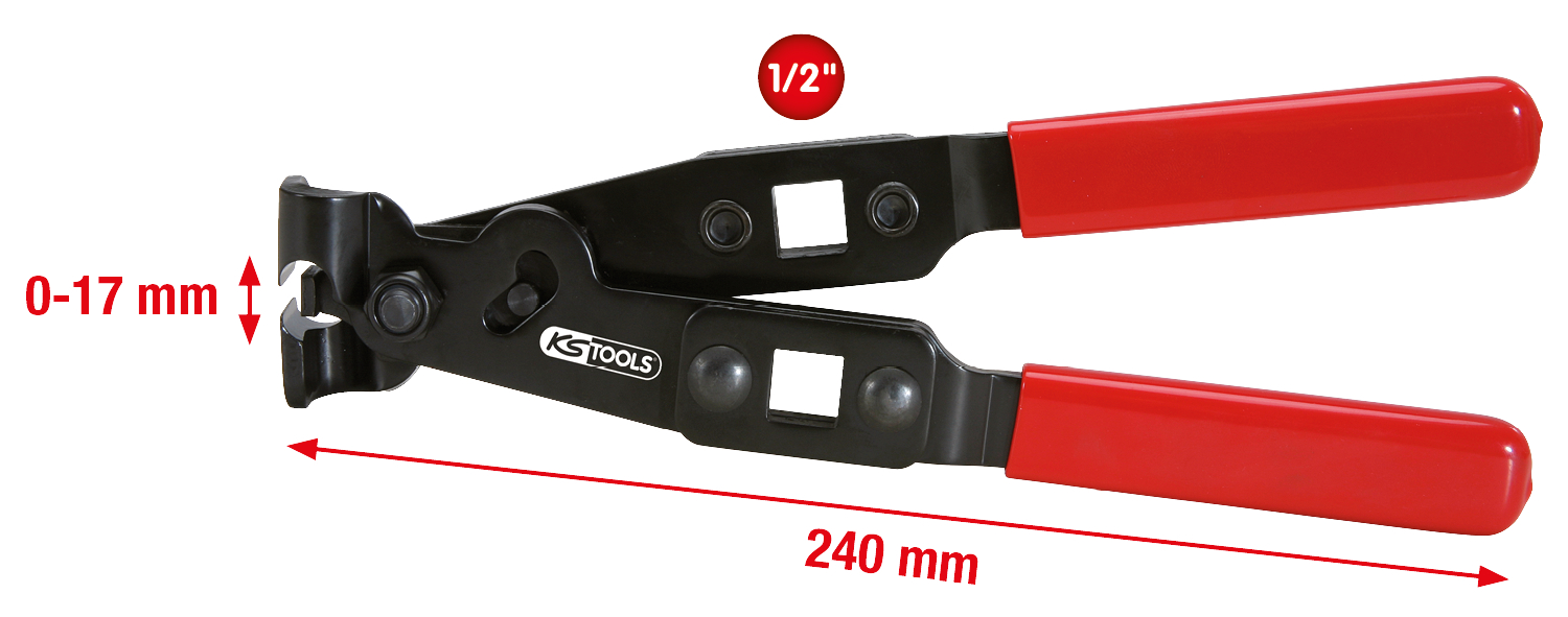 KS Tools O-Klipp-Schlauchklemmenzange, 240mm