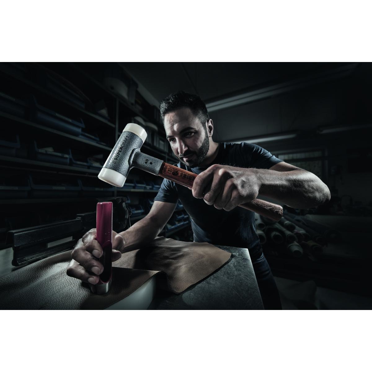 HALDER SUPERCRAFT - Schonhammer rückschlagfrei mit Hickorystiel, Nylon