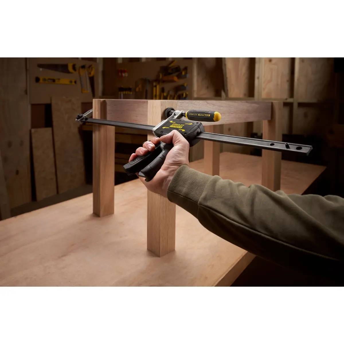 STANLEY FATMAX Einhandzwinge mit Schraubgriff Hybrid 450mm