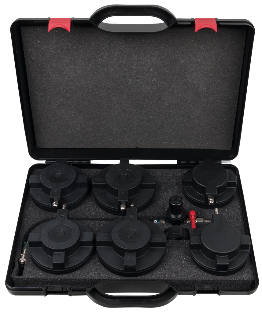 KS Tools LKW Turbolader-Ladeluft-System-Prüfkoffer-Satz, 7-tlg