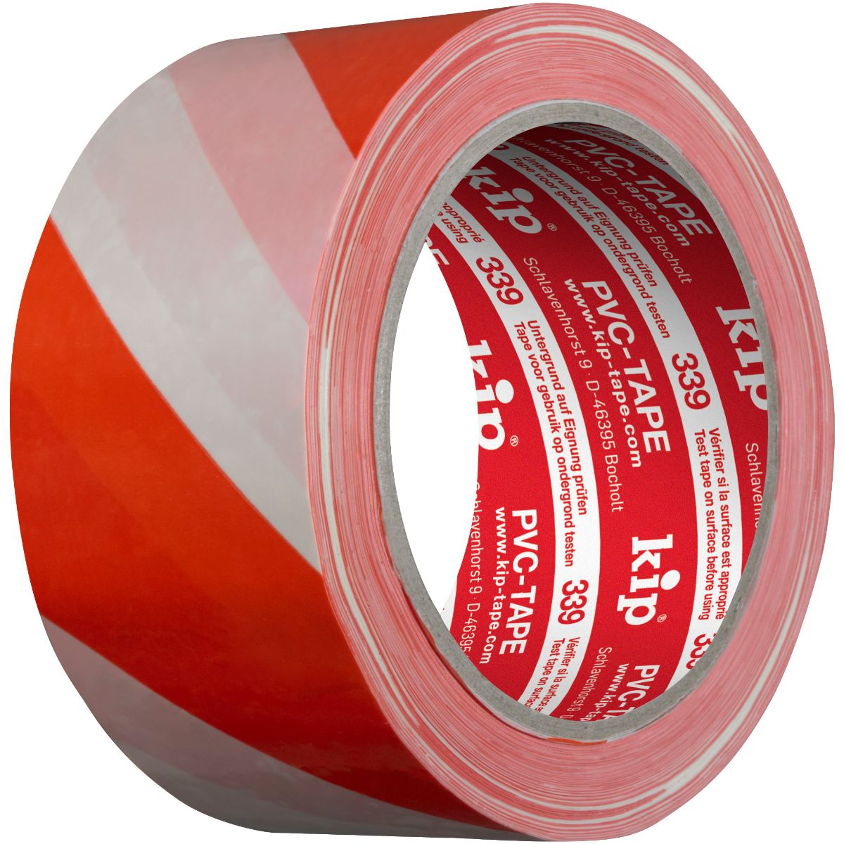 Kip 339 53 PVC-Warnband rot/weiss