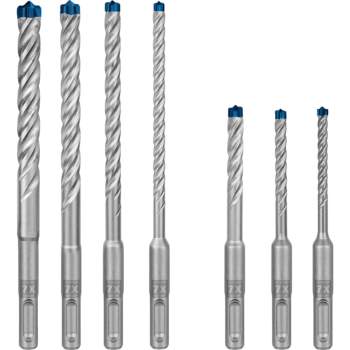 Bosch EXPERT SDS plus-7X Hammerbohrer-Set, für Bohrhämmer 7-tlg 5, 6, 6, 8, 8, 10 12mm