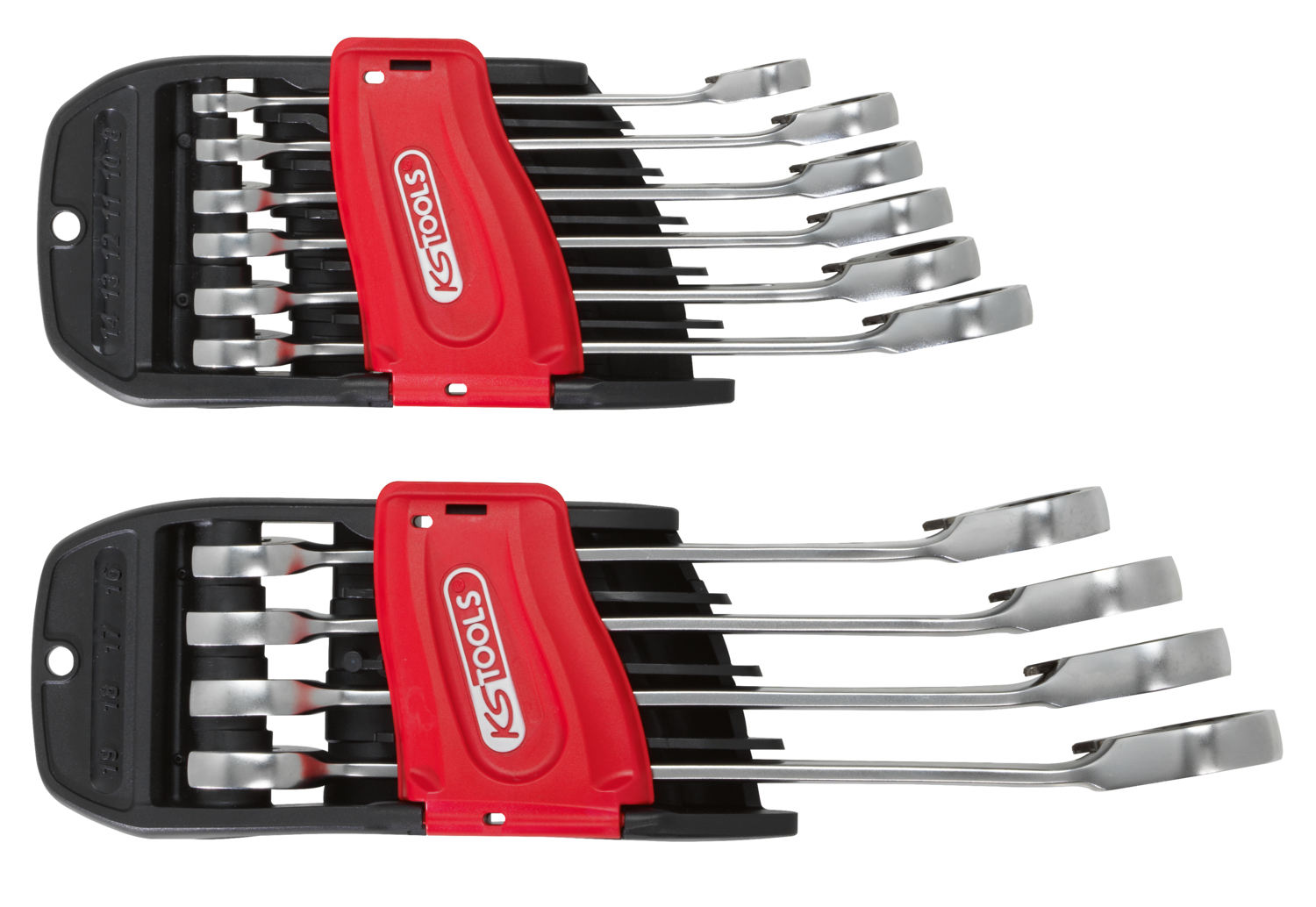 KS Tools DUO GEARplus® Ratschenringmaulschlüssel mit Maul-Ratschenfunktion, umschaltbar, 10-tlg