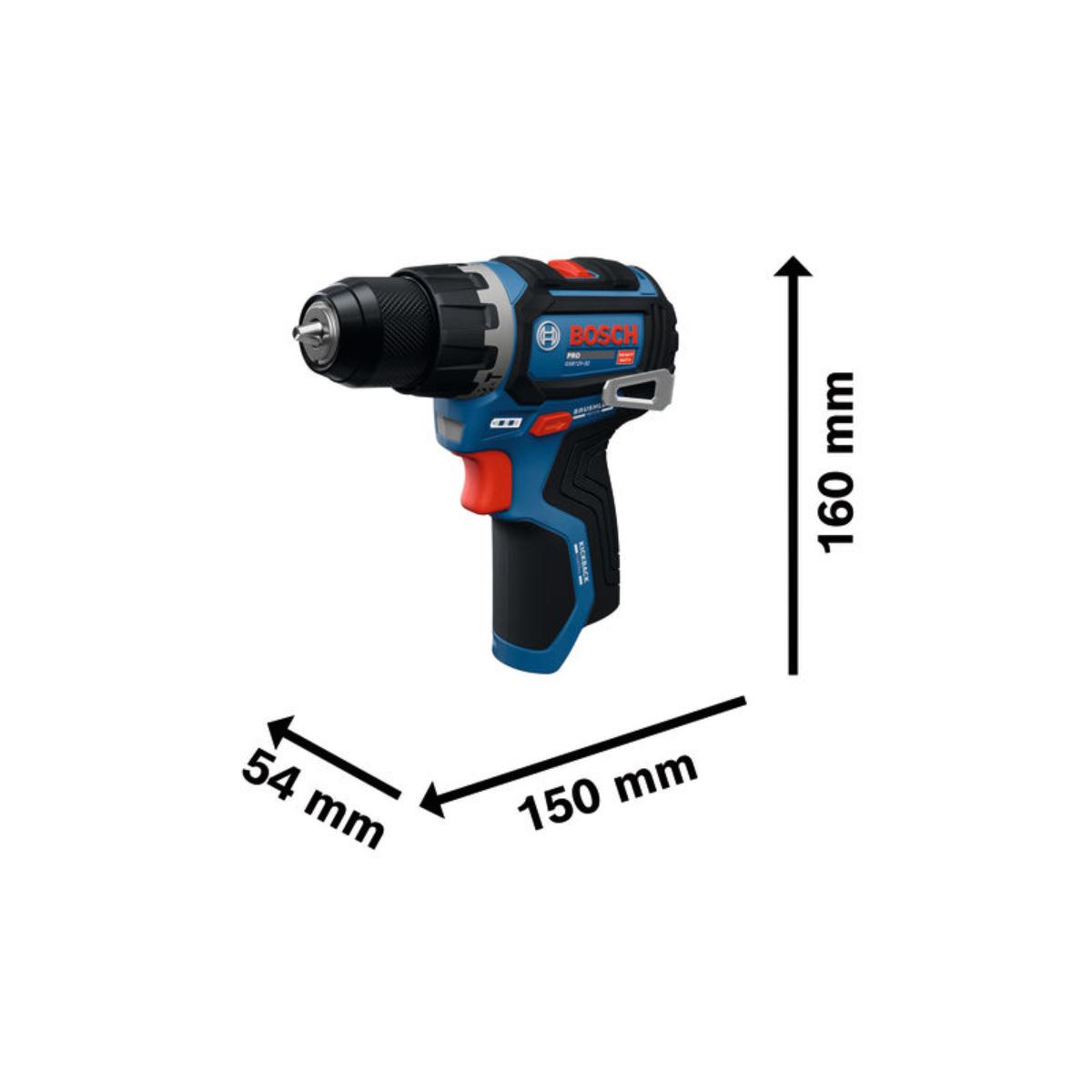 Bosch Akku-Schlagbohrschrauber GSB12V-32, 2x Akku GBA 12V 2.0Ah in L-BOXX
