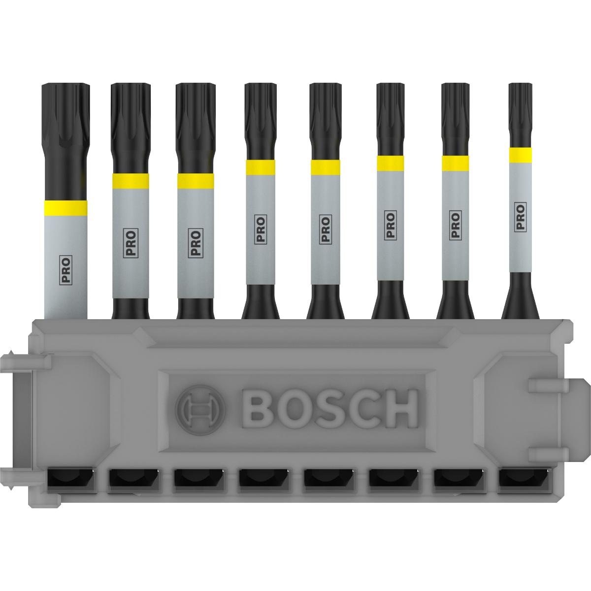 Bosch PRO Schrauberbit-Set Impact Control, 8-teilig, 1 x T15, T40, 2x T20, T25, T30