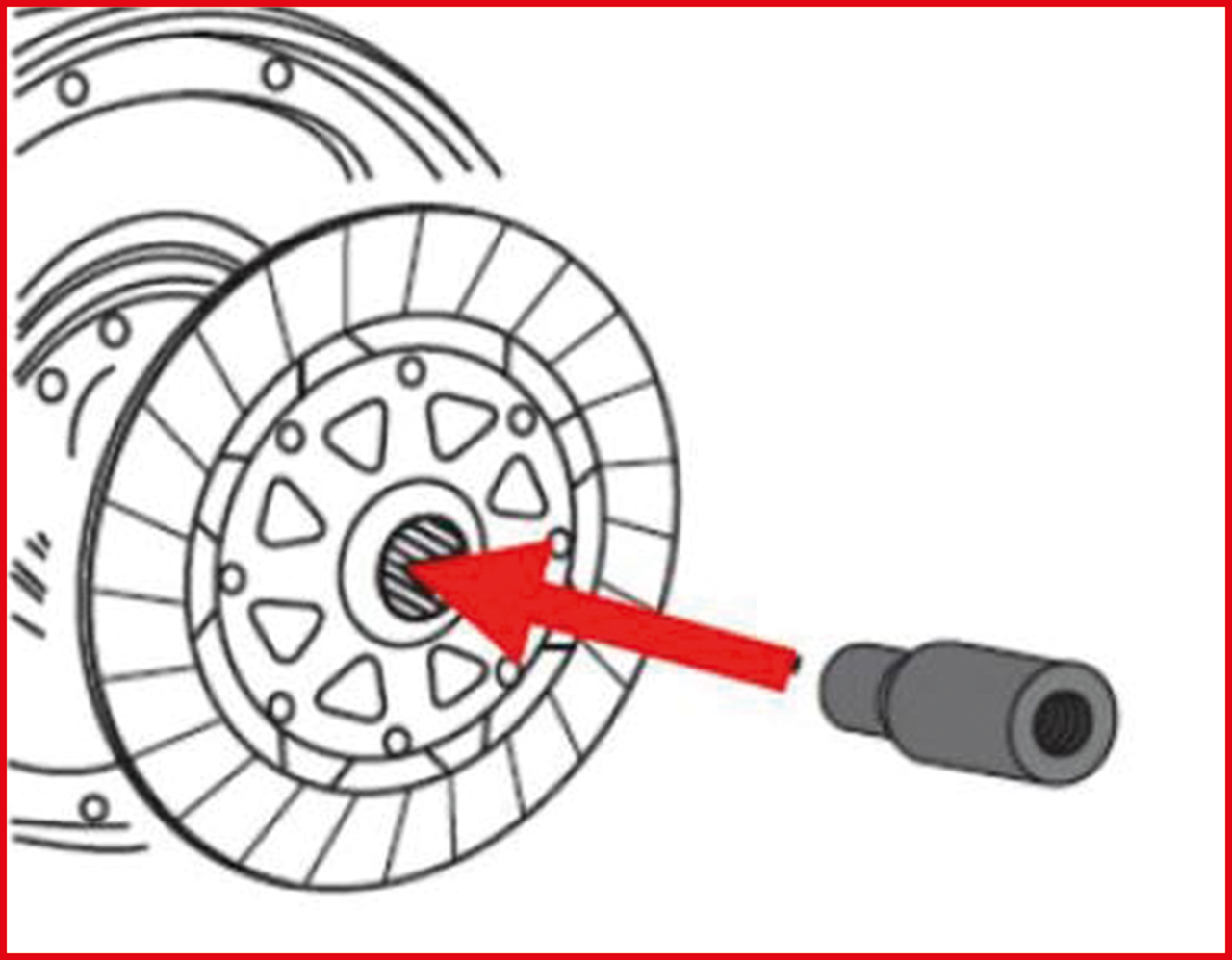 KS Tools Kupplungs-Zentrier-Dorn Ø 28,0 mm für SAC Kupplungen für BMW