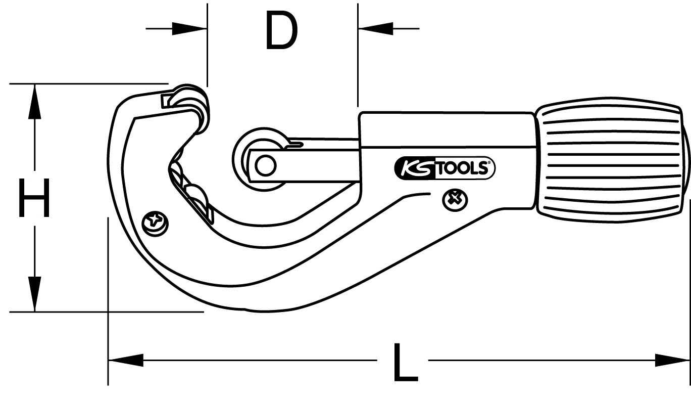 KS Tools Teleskop-Rohrabschneider, 3-42mm