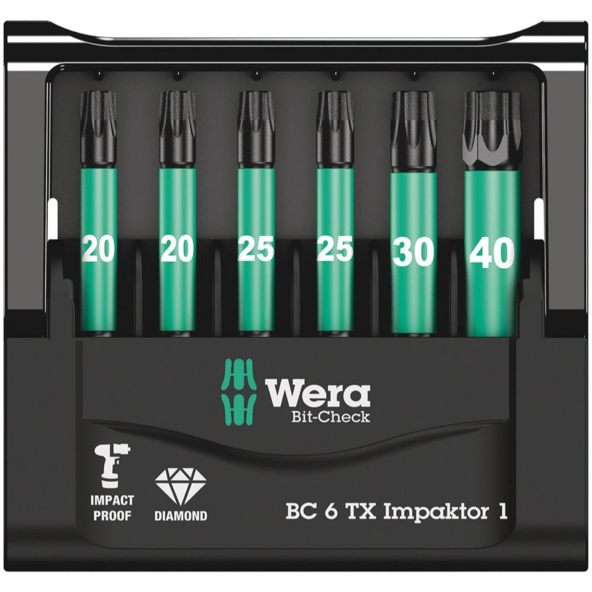 Wera Bit-Check 6 TX Impaktor 1, 6-teilig