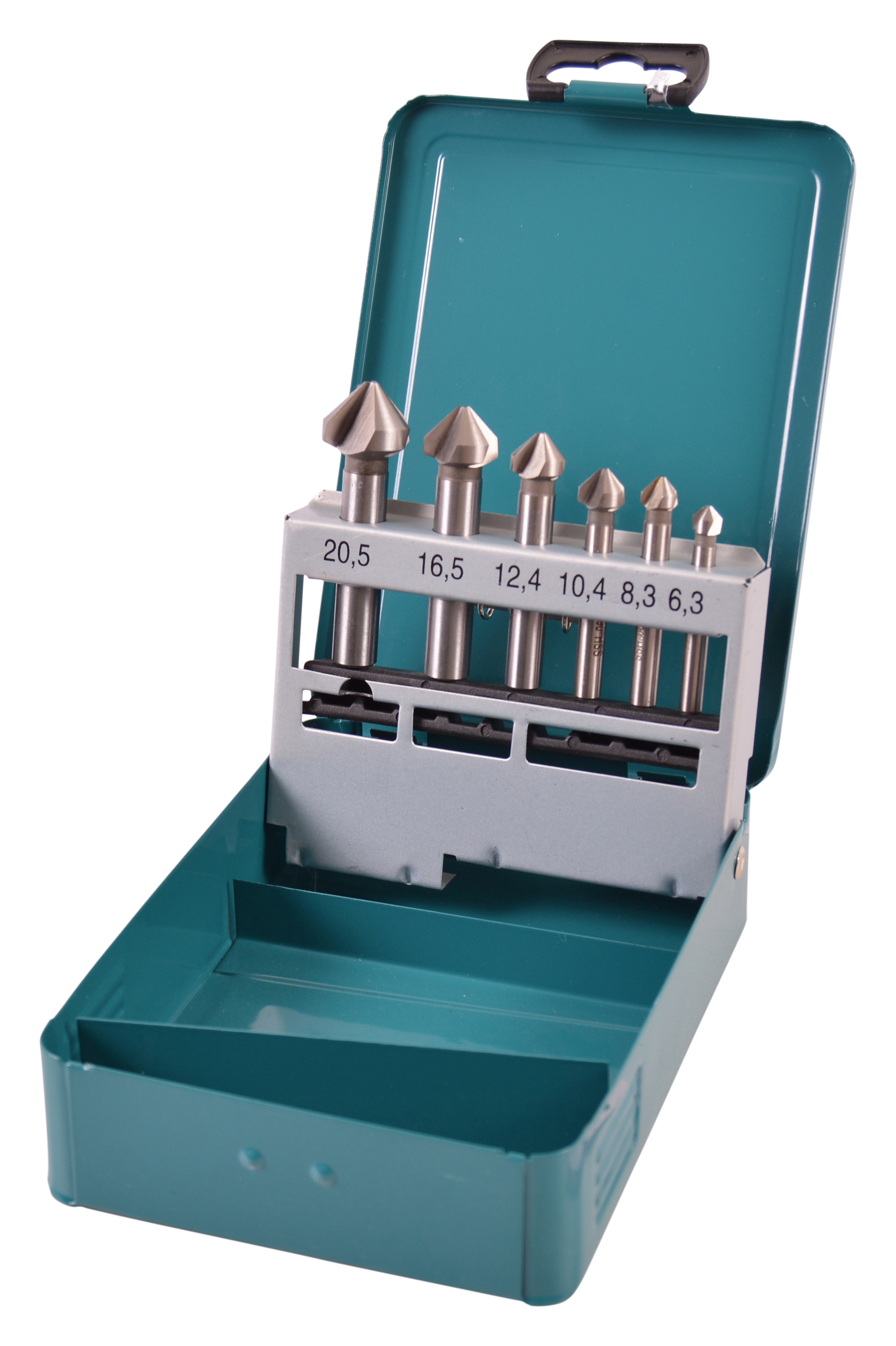 Makita HSS Kegelsenker-Set, Ø 6,3-20,5mm - M3, M4, M5, M6, M8, M10 - D-42204