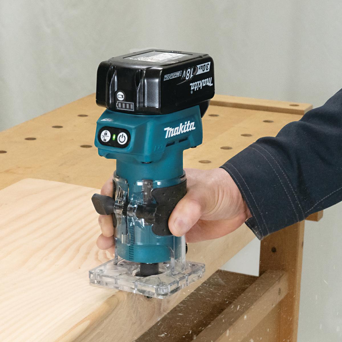 Makita Akku-Kantenfräse 6 mm - 30.000 U/min - DRT52Z