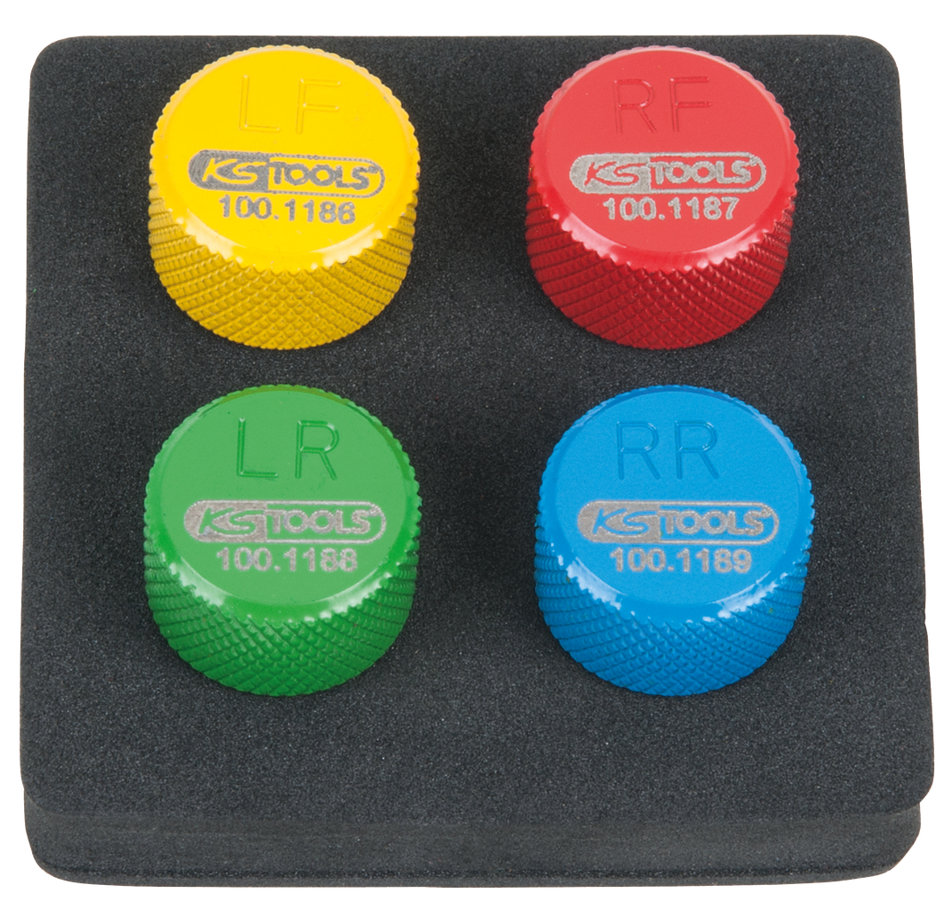 KS Tools RDKS - TPMS Reifenentlüfter-Satz, 4-tlg