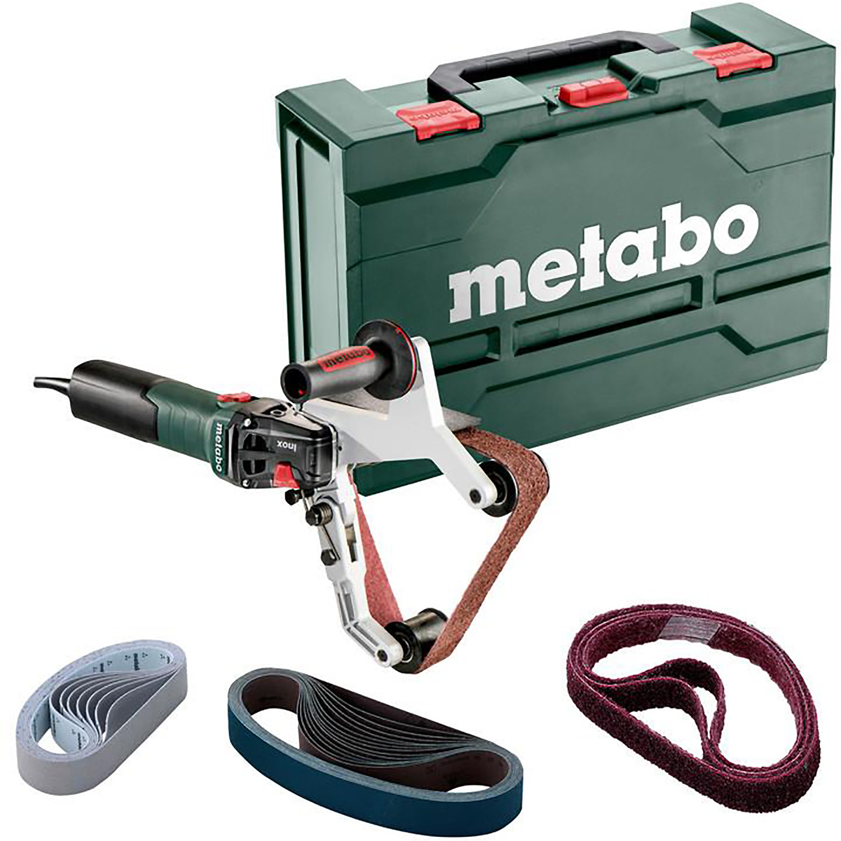 Metabo Rohrbandschleifer RBE 15-180 Set metaBOX 185 XL