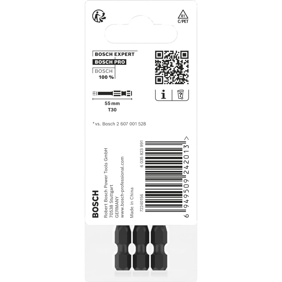 Bosch PRO Torx Impact Bit 55 mm - 2 Stück