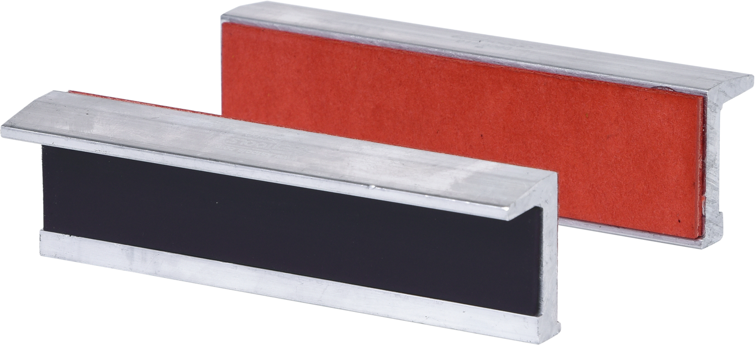 KS Tools Alu-Schraubstock-Schonbacken,Gummibesatz