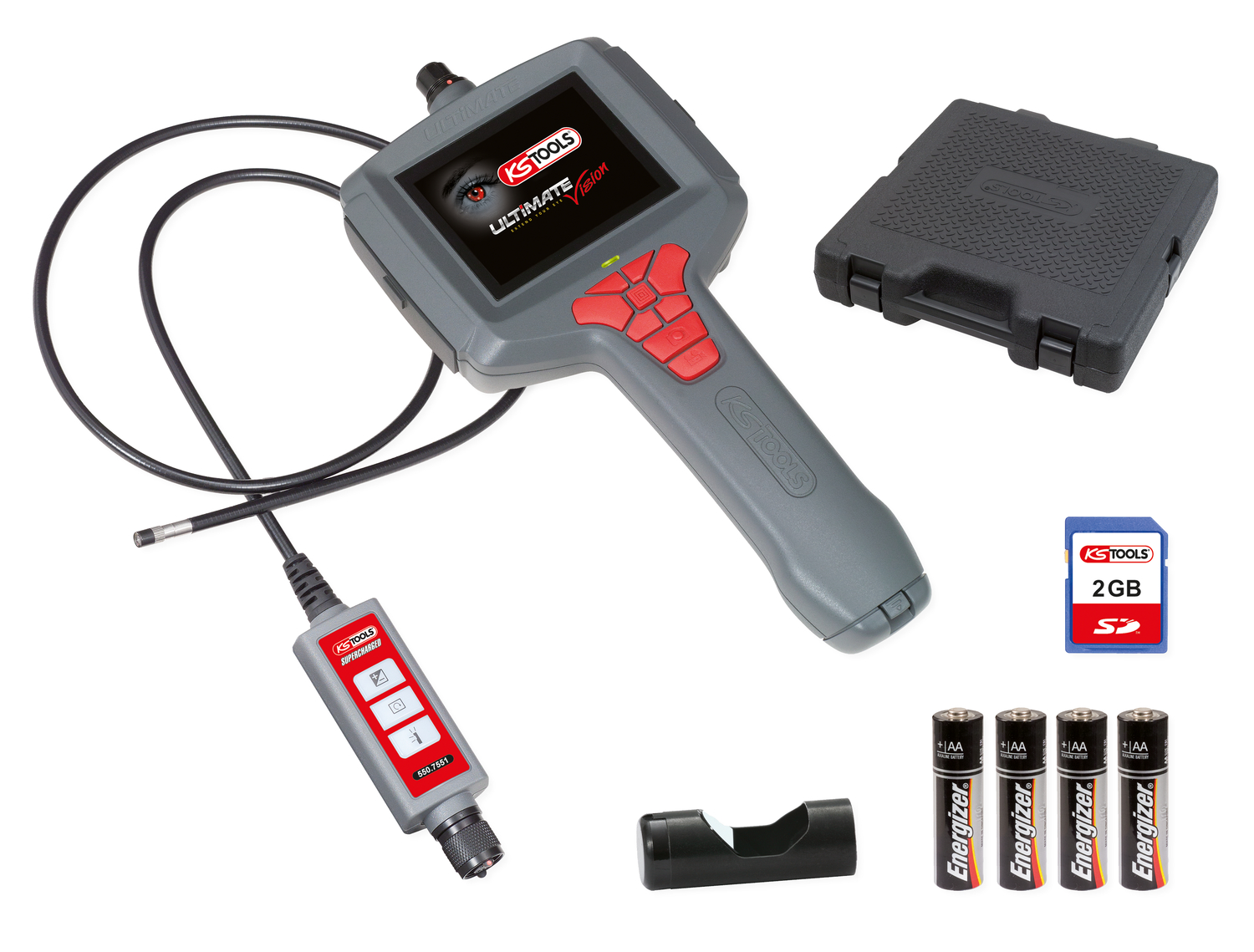 KS Tools ULTIMATEvision SUPERCHARGED Videoskop-Satz, 7-tlg