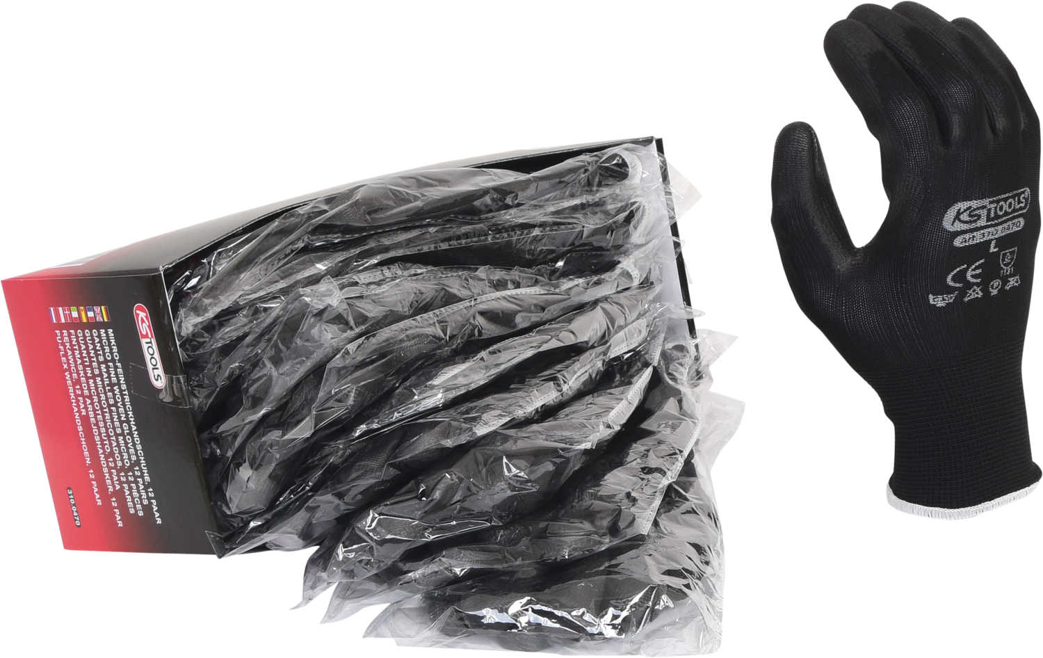 KS Tools Mikro-Feinstrickhandschuhe-schwarz