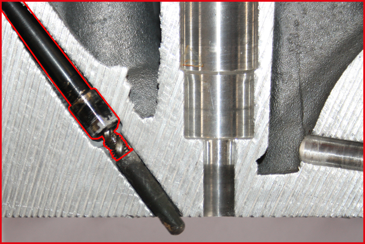 KS Tools Universal Glühkerzenspitzen-Ausbohrsatz M8 x 1,0