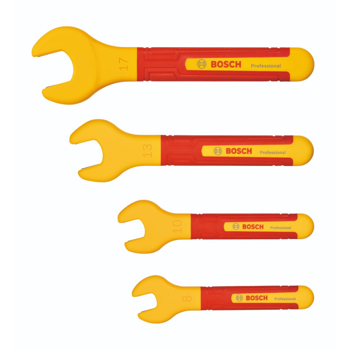 Bosch Maulschlüssel VDE-Einmaulschlüssel, 4-teiliges Set