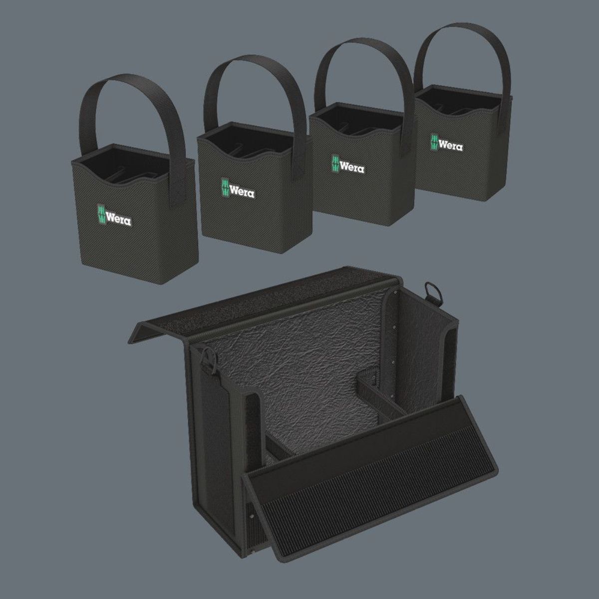 Wera 2go 2 XL Werkzeug-Container, 2-teilig