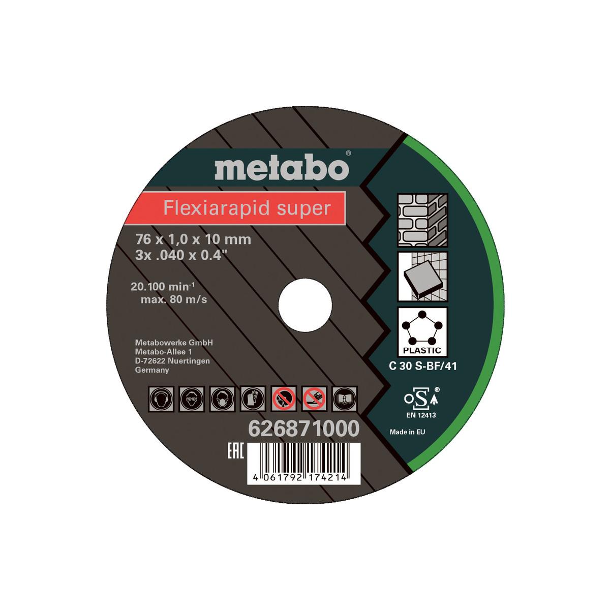 Metabo Flexiarapid Super 76x1,0x10,0 mm Universal - 5 Stück