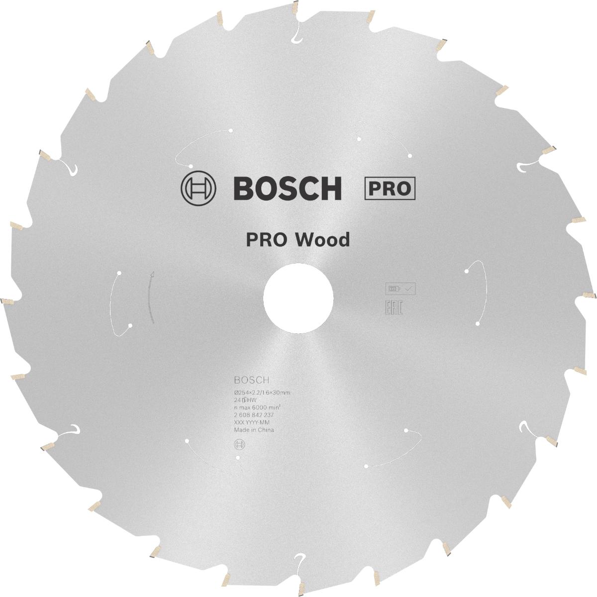 Bosch PRO Kreissägeblatt Standard for Wood, 254 x 30