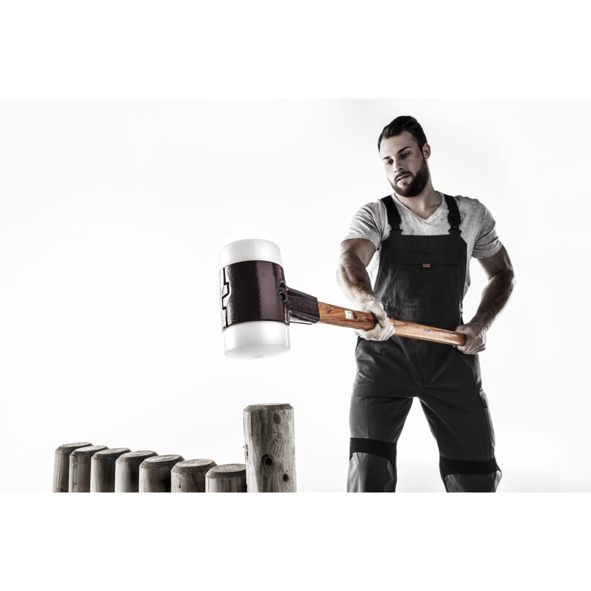 HALDER SIMPLEX - Vorschlaghammer mit TE-Gehäuse und Holzstiel, Gummikomposition / Superplastik