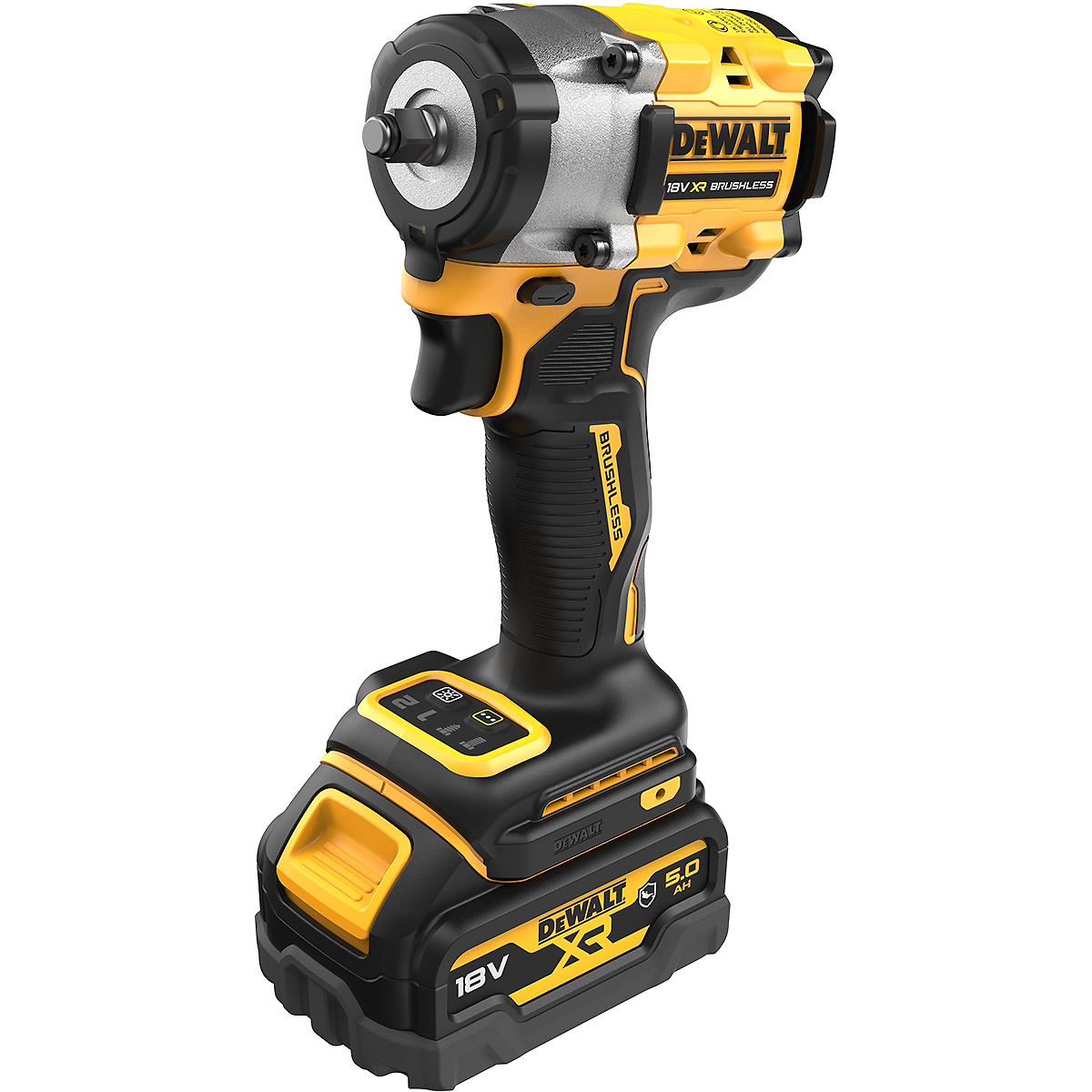 DEWALT Akku-Schlagschrauber 3/8 Zoll XR 18V 406Nm Spezialausführung + 2 Akku + Schnellladegerät