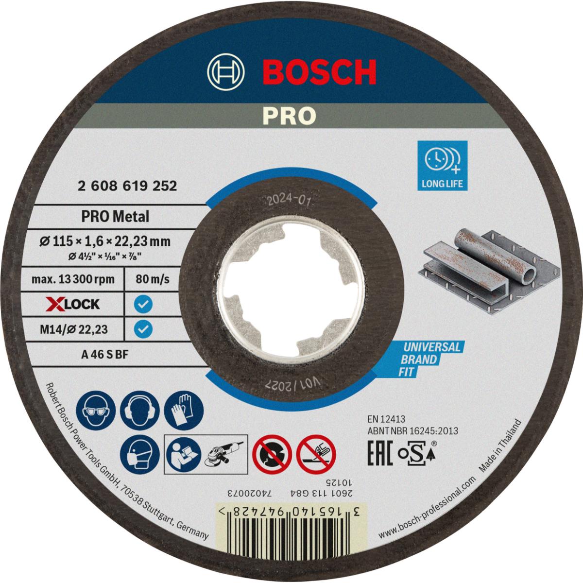 Bosch PRO Trennscheibe X-LOCK gerade Expert for Metal AS 46 S BF